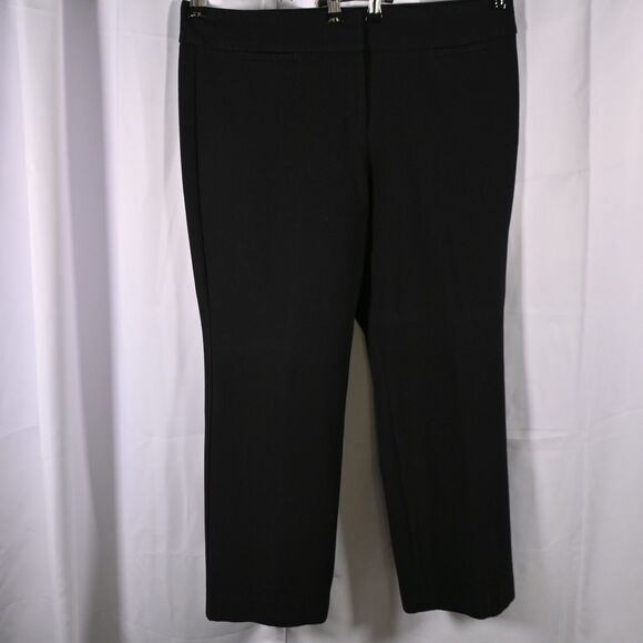 Talbots Womens 14P 36x28 Petite Black Signature Dress Office Trousers Pants - Picture 1 of 7